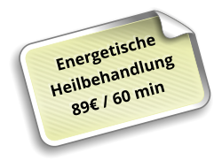 Energetische Heilbehandlung  89€ / 60 min
